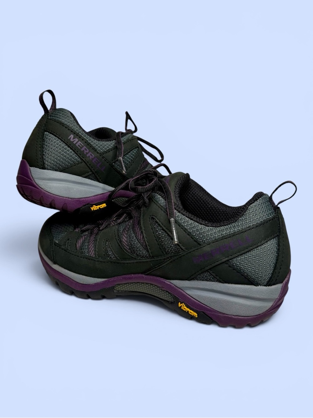 Merrell Siren Sport 3 Women’s 6.5 Black/Blackberry Vibram Trail Sneaker Gore-Tex - Picture 6 of 11